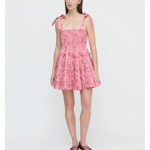 Hill House Pink Pleated Mini Sundress